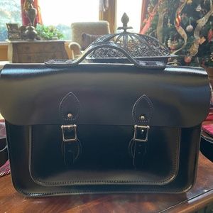 The Leather Satchel Company Black Patent Leather Custom